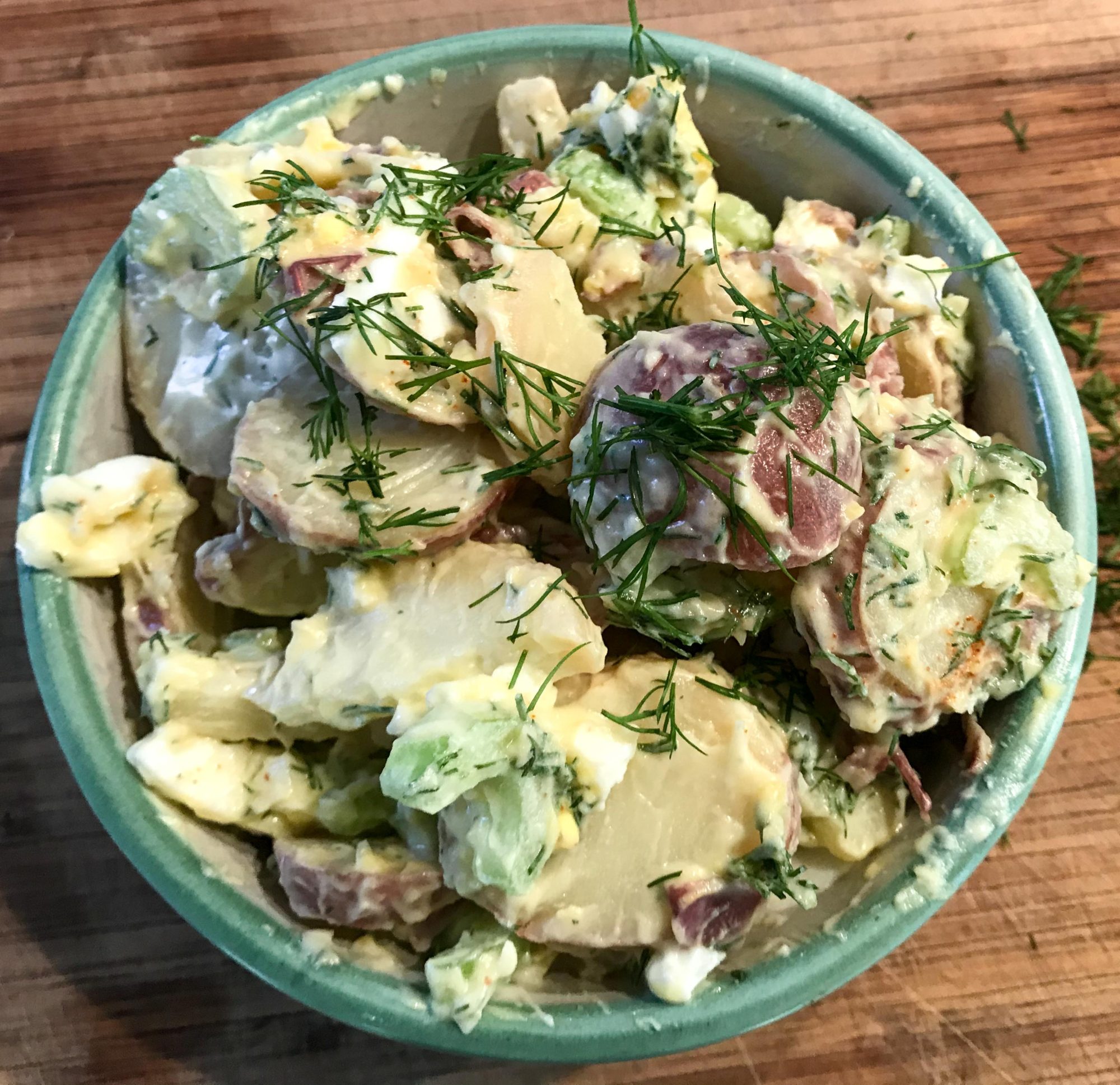 Garlicky Herb Red Potato Salad - Cafe Delites